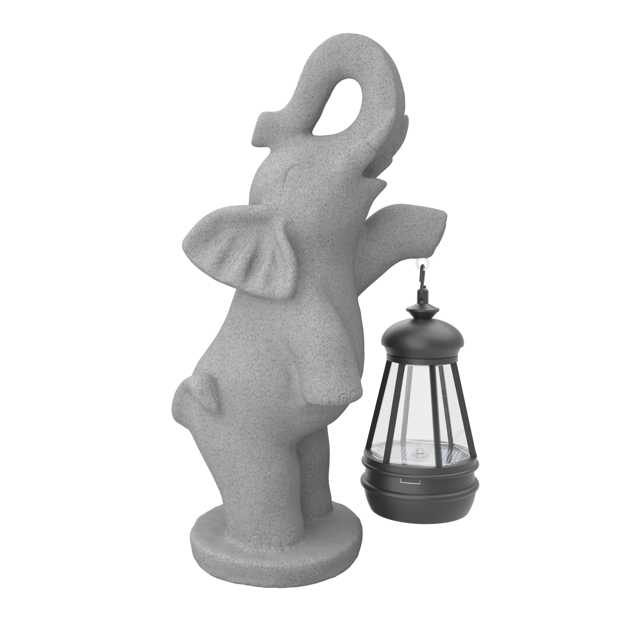 Solar Garden Statue Lights, 10 Inch Outdoor Resin Figurine Lights for Patio, Balcony, Lawn, Yard Decoration (Stand)