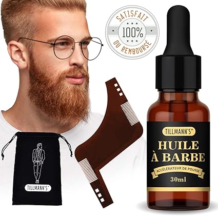 Tillmann S Castor Oil Beard 1 Stencil Comb Booster Serum