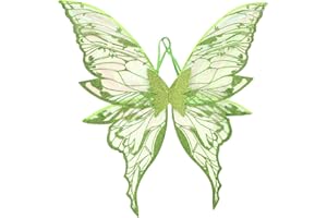 Fairy Wings for Adults Women, 29.53x31.5in Shiny Fairy Angel Wings for Halloween Costume Cosplay Outfits Dress-Up Party