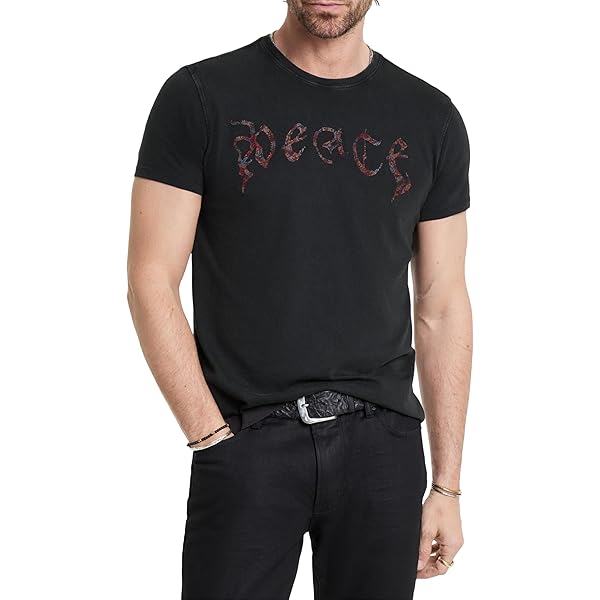 Amazon.com: John Varvatos Snake Bones Tee Mauvewood XS : Clothing