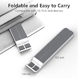 Tonmom Laptop Stand Adjustable Ventilated Riser ABS Silicone White 10-15.6 inch view 4