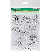 Penny Black 30-310 Believe Transparent Decorative Rubber Stamp Set