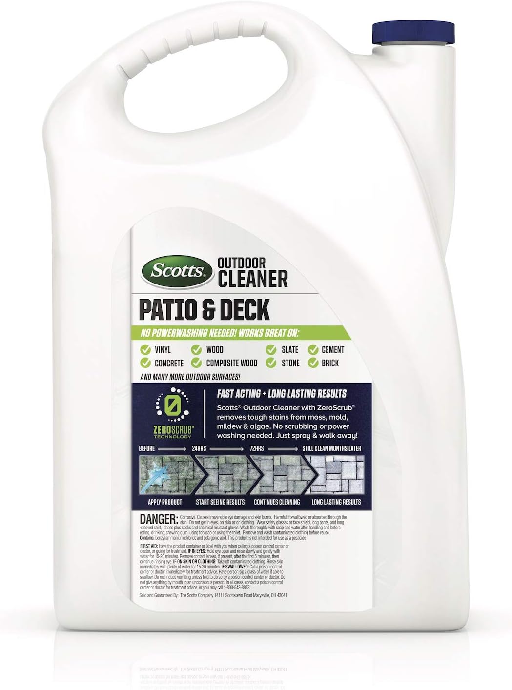 Amazon Com Scotts Outdoor Cleaner Patio Deck With Zeroscrub