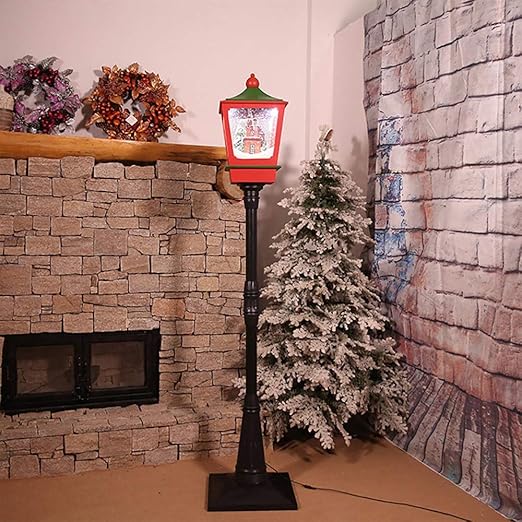 Lclz Christmas Decoration Vertical Floor Lamp Lighting Snow Snow