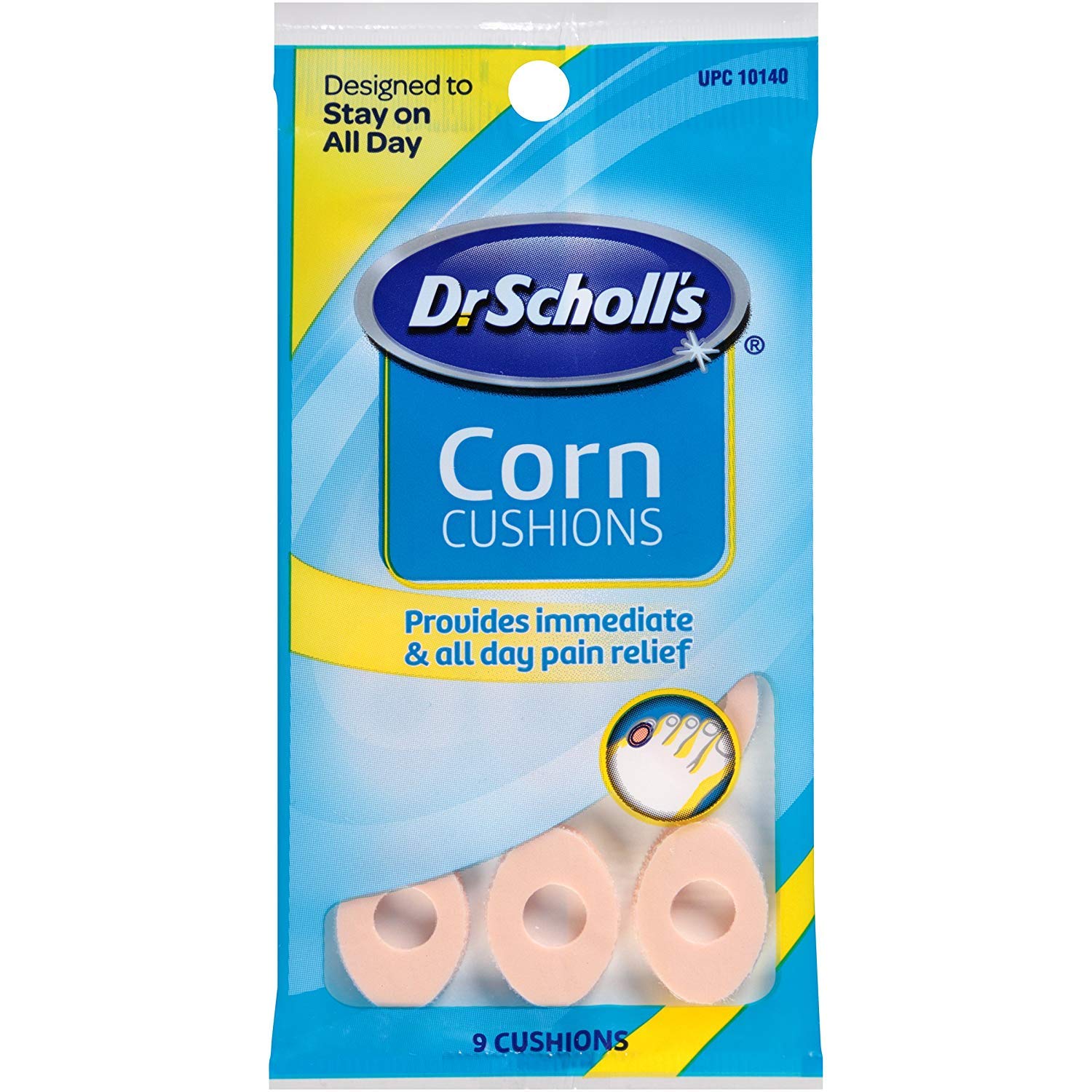 Dr. Scholl's Corn Cushions Regular 9 count (Pack of 2) : Corn And Callus Remover Cushions : Beauty