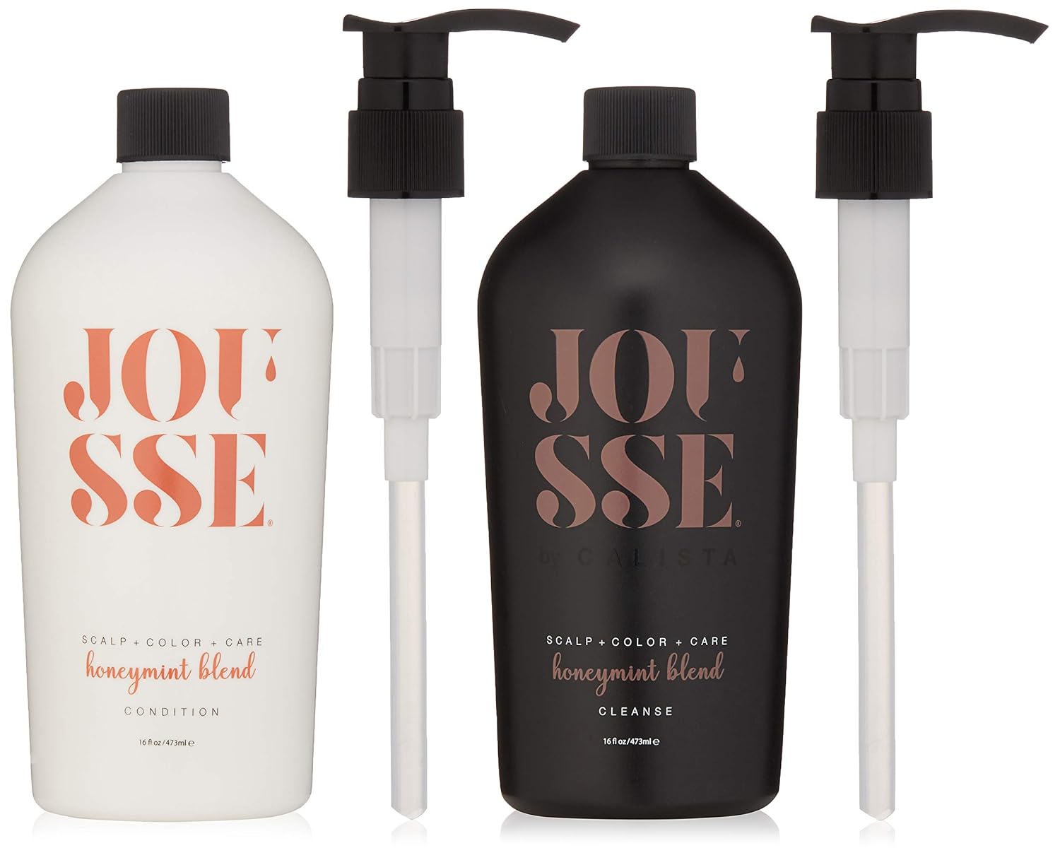 calista Jousse Cleanse and Condition Duo, Salon Quality Shampoo and Conditioner, Honeymint Blend, Paraben Free, Sulfate Free, Cruelty Free, 16 fl oz Each
