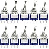 Gikfun MTS102 2 Position 3 Pins Mini Toggle Switch for Arduino (Pack of 10pcs) EK2021