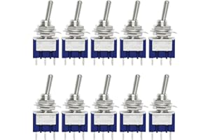 Gikfun MTS102 2 Position 3 Pins Mini Toggle Switch for Arduino (Pack of 10pcs) EK2021