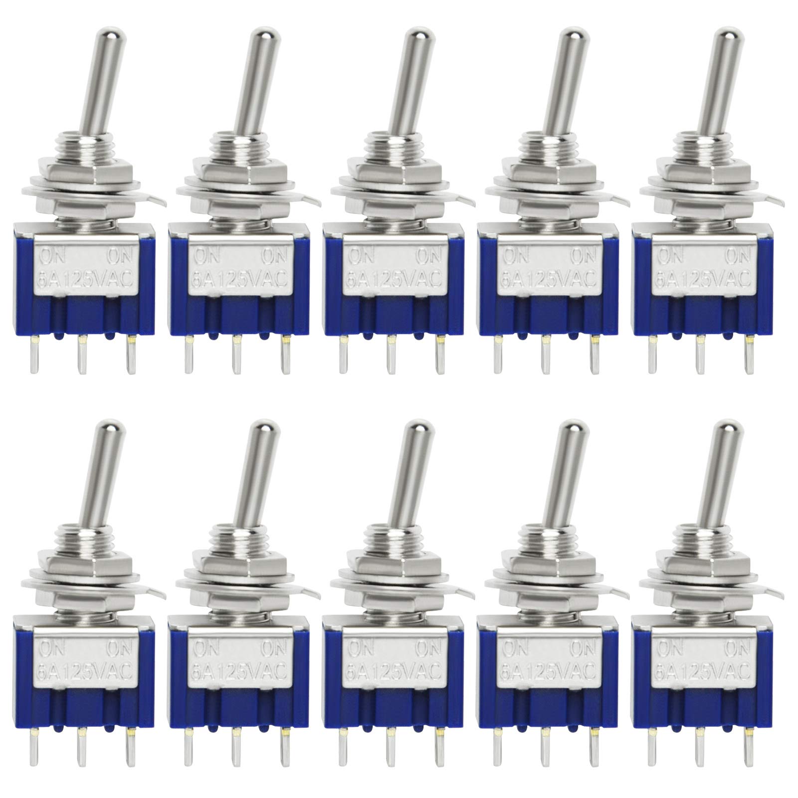 Gikfun MTS102 2 Position 3 Pins Mini Toggle Switch for Arduino (Pack of 10pcs) EK2021