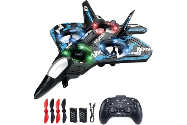 Drones for Kids Form RC Plane, Remote Control Airplane, Aircrafts for Boys and Girls, Jet Helicopter Drones with LED Lights 3