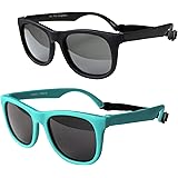 Vintage 2 Pack- Infant, Baby's First Sunglasses for Ages 0-1 Year