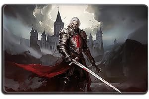 Digital Sorcery Studio Vampire Knight Commander Playmat – 24x14 Play Mat for Magic: The Gathering & MTG Decks – Custom Mat for Edgar Markov & Vampire Tribal TCG Players with Stitched Edge