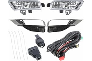 GXYWADY Fog Lights Lamps and Wiring Kit and Switch Set Replacement for CRV 2015-2016 Replacement for HO2593140C