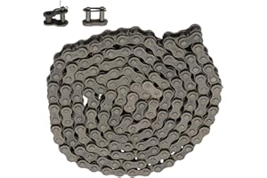 #35 Roller Chain 160 Links 5 Feet with 2 Connecting Links and 1 Offset Links Fit for Go Kart and Mini Bike