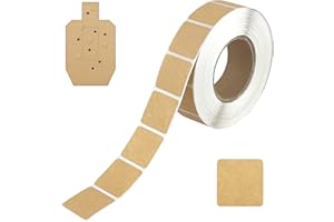 EGAAGEOI 1/2/3/4 Rolls Target Pasters - 0.87 inch Self-Adhesive Stickers for Shooters, Target Users, Range Goers - Easy Patching, and Hole Marking on Paper or Cardboard - Perfect for USPSA, IPSC, IDPA Practice