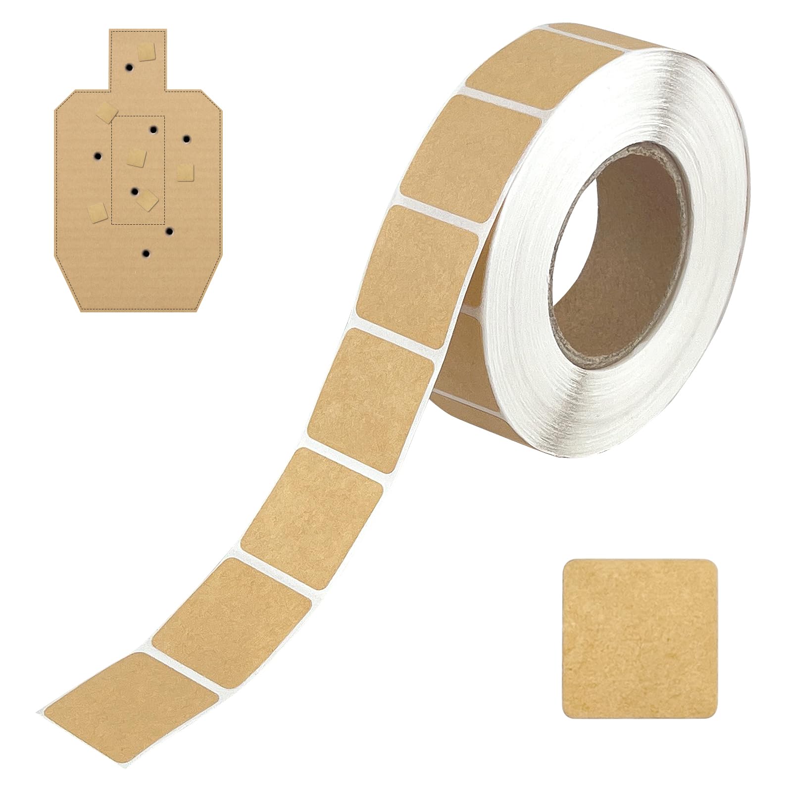 Photo 1 of 1/2/3/4 Rolls Target Pasters - 0.87 inch Self-Adhesive Stickers for Shooters, Target Users, Range Goers - Easy Patching, and Hole Marking on Paper or Cardboard - Perfect for USPSA, IPSC, IDPA Practice