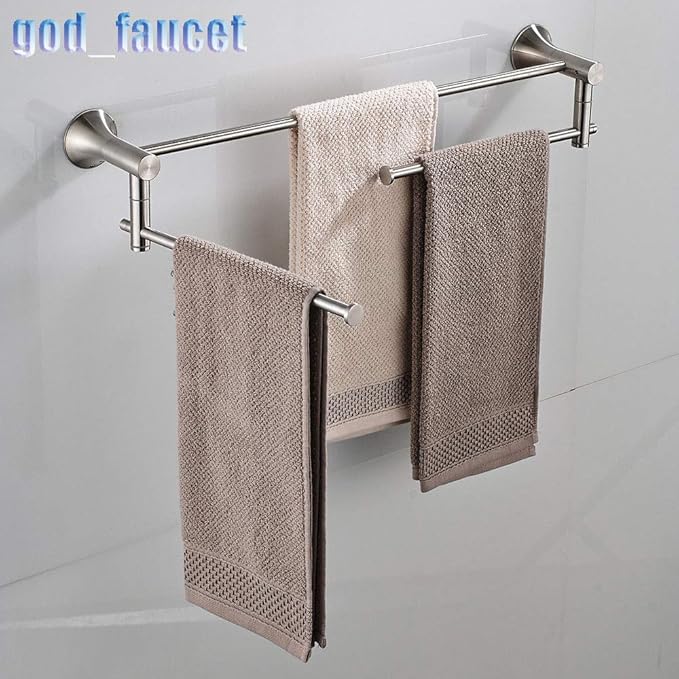 FidgetGear e-pak One Swivel Layer Bathroom Stainless Steel Bath Towel Rail Wall Mount Racks