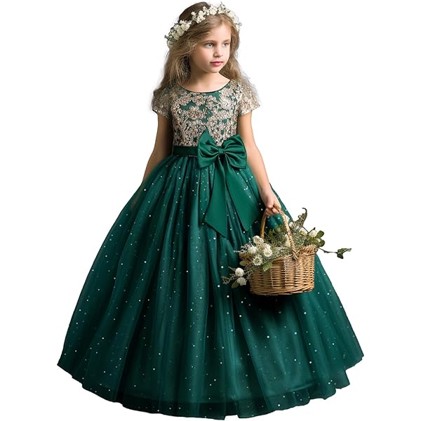 Amazon.com: LRFDRESS Green Summer Emerald Flower Girl Dress with Gold lace Appliques Party Kids Prom Dress for Wedding: Clothing, Shoes & Jewelry Amazon.com: LRFDRESS Green Summer Emerald Flower Girl Dress with Gold lace Appliques Party Kids Prom Dress for Wedding: Clothing, Shoes & Jewelry