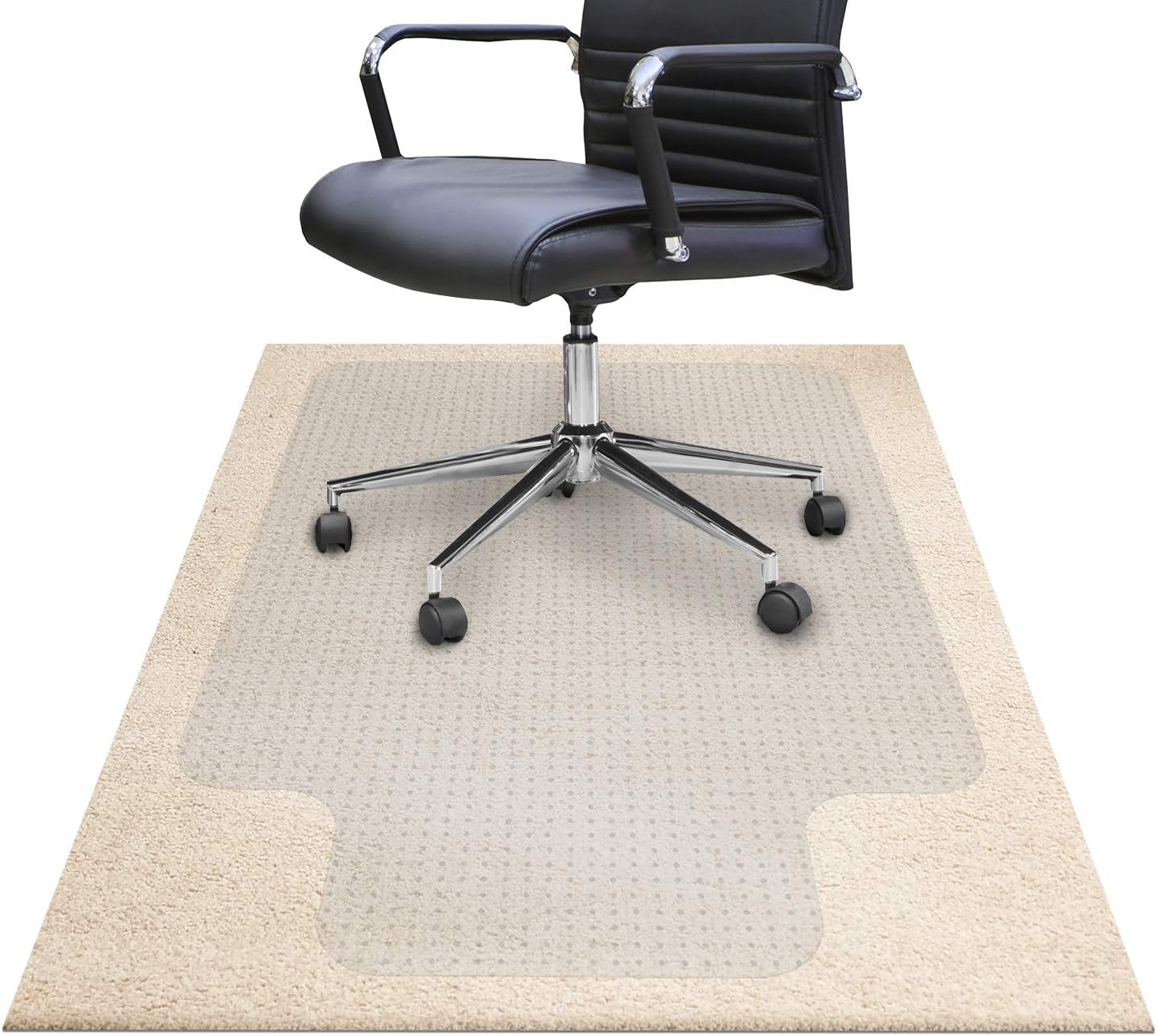 Medium Pile Office Chair Mat for Carpet 