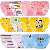 Anktry Baby 12 Pack Panties Soft Comfort Knickers Cotton Underwear Little Girls Assorted Briefs 2-14 Yrs