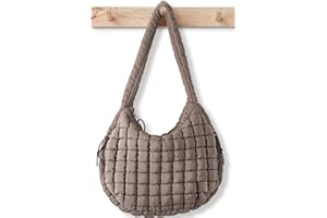 BABYSUN Puffer Tote Bag for Women Large Quilted Tote Bag Quilted Carryall Bag Soft Puffy Crossbody Bag Hobo Handbags Puff Purse