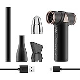 Concare Cordless Hair Dryer No Hot Air, Mini Blow Dryer, Aluminum Air Duster Keyboard Cleaner for Computer Keyboard Electronics Cleaning, Outdoor Hiking, Camping, Air Cushion Inflation