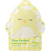 TONYMOLY x Squishmallows Aimee Sheet Mask - Brightening Face Mask for Girls | Lemon extract and Vitamin C work together to visibly boost radiance and target the look of dull, uneven skin tone