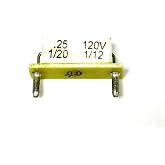 KB ELECTRONICS 9836 .25 OHM, 1/10 to 1/6 HP @180 VDC, 1/20 to 1/12 HP @ 90 VDC-130 VDC, Horsepower Resistor, Plug-in
