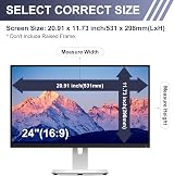 LAMA 24 Inch Blue Light Blocking Screen Protector 16:9 531x298mm Anti Glare Eye view 2