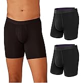 MeUndies – Men’s Boxer Briefs with Fly – 6” Inseam with Breathable and Comfortable Tencel UltraModal Fabric – 3 Pack