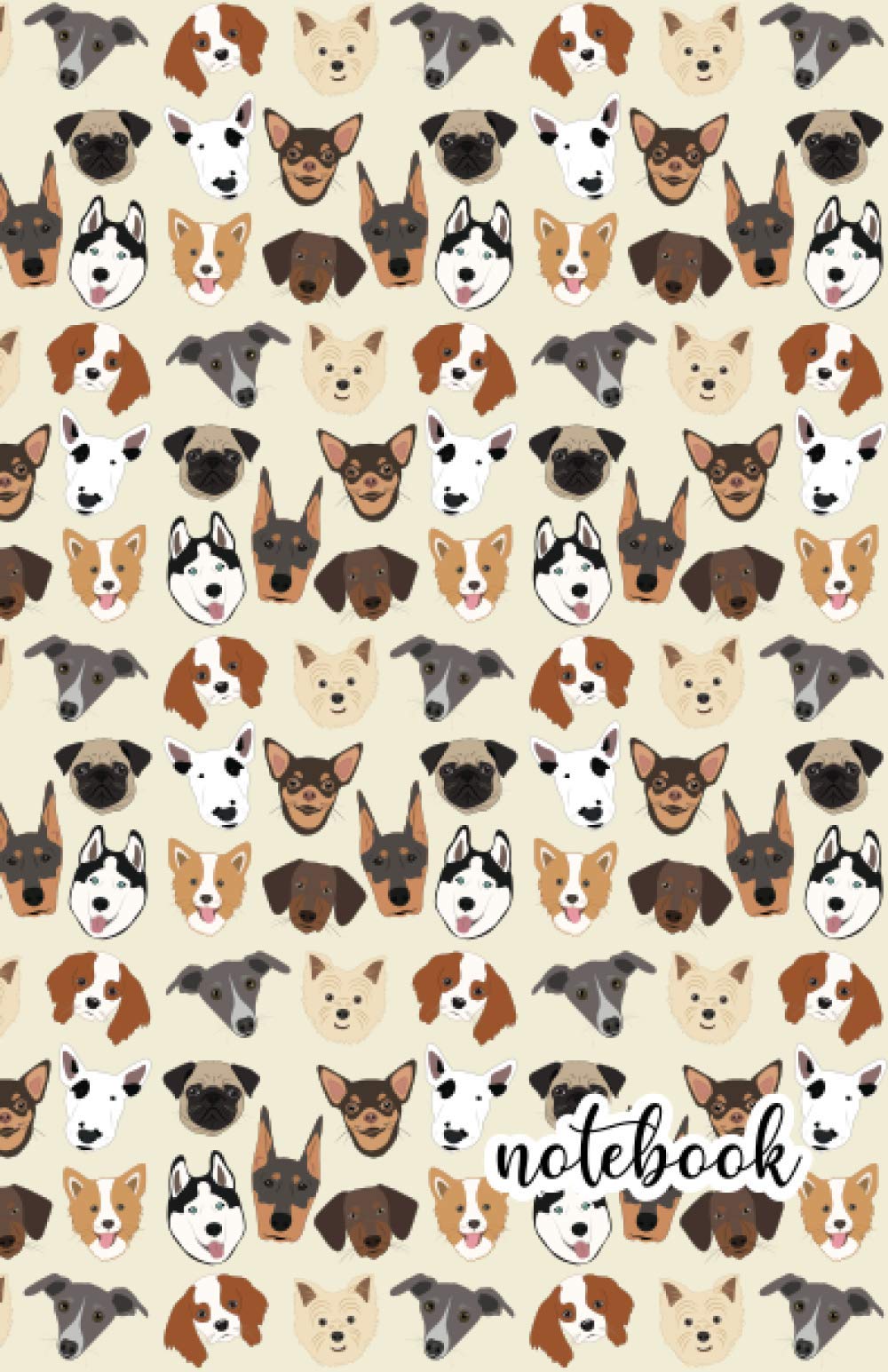 Notebook: Dogs Notebook ⎮ Puppy Notebook ⎮ Dog Mom ⎮ Cute Dogs Notebook ⎮ Dog Dad ⎮ Journal, A5 Notebook, Lined Notebook, Planner Notebook