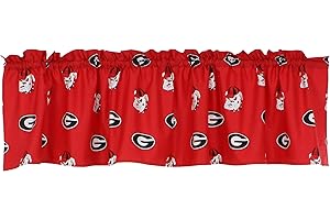 College Covers Everything Comfy Georgia Bulldogs Printed Curtain Valance - 84" x 15"