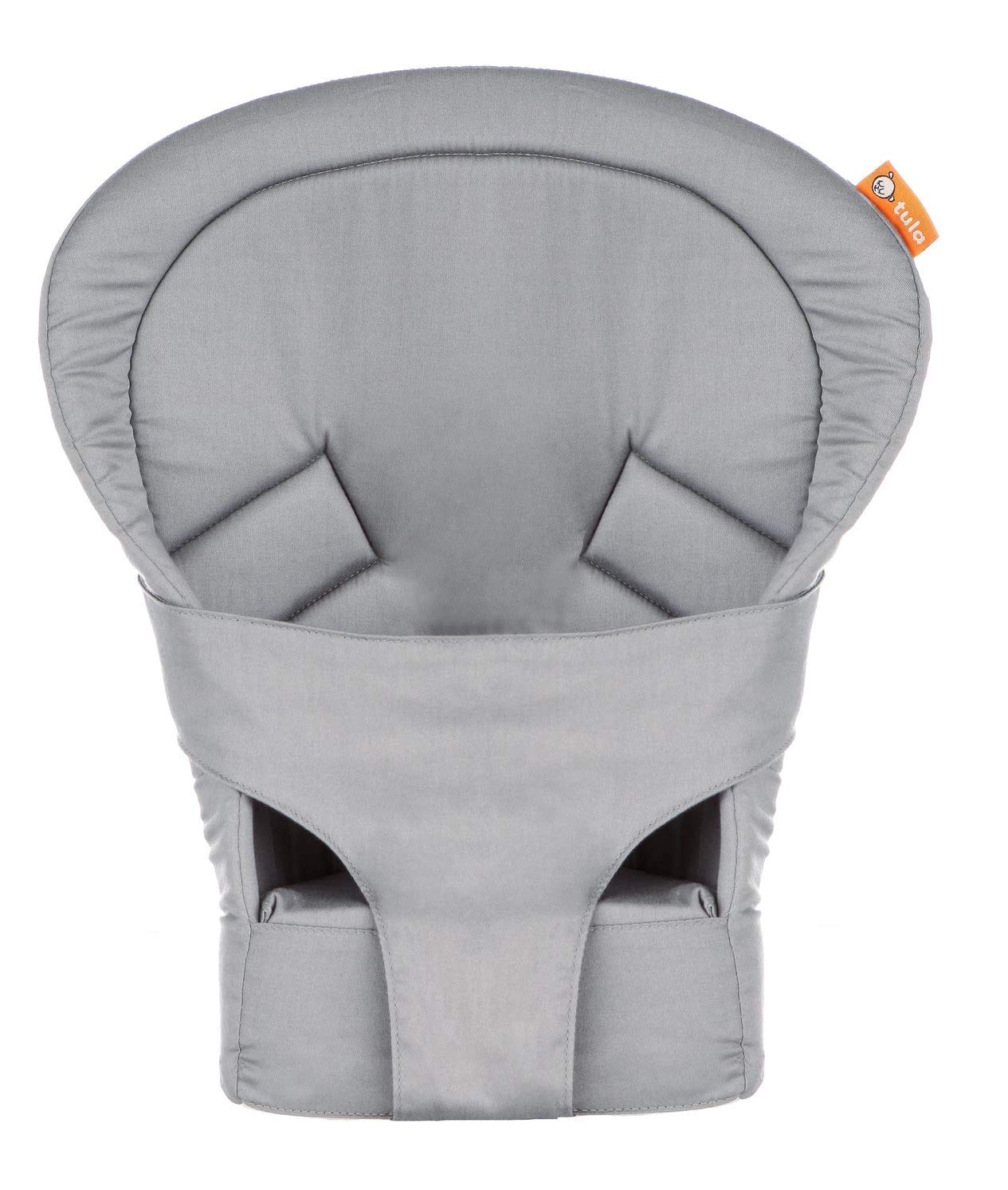 Baby Tula Infant Insert for Standard Baby Carrier, Newborn Support Cushion for 7 to 15 Pounds, Ergonomic Positioning and Head Support for Front Carry Only, Compatible Accessory - Gray