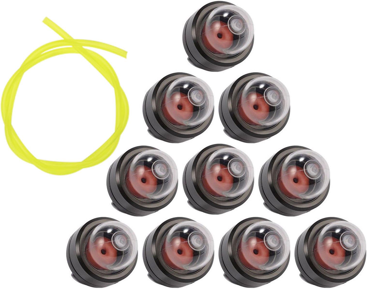 D2D Petrol Snap In Primer Bulb & Fuel Line Replacement For Ryobi Stihl Mcculloch Talon Trimmer,10 pcs