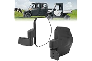 KEMIMOTO Upgraded Side Mirrors, Large Size Door-Mounted Compatible with Polaris Ranger 1000 570 Northstar XP SP 2018-2025 2026, Commercial Pro XD with Original Full Doors, OEM #2889241, Accessories