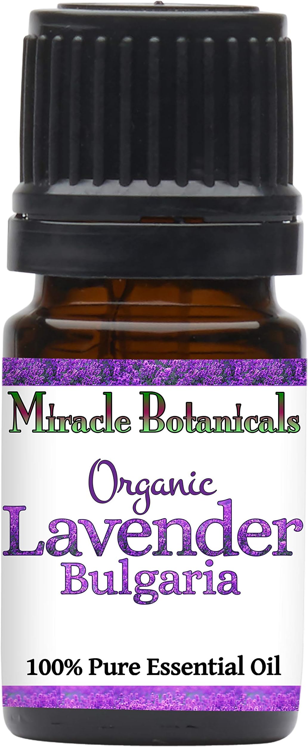Miracle Botanicals Bulgarian Lavender Essential Oil - 100% Pure Lavandula Angustifolia Vera - 10ml or 30ml Sizes - Therapeutic Grade (5ML)