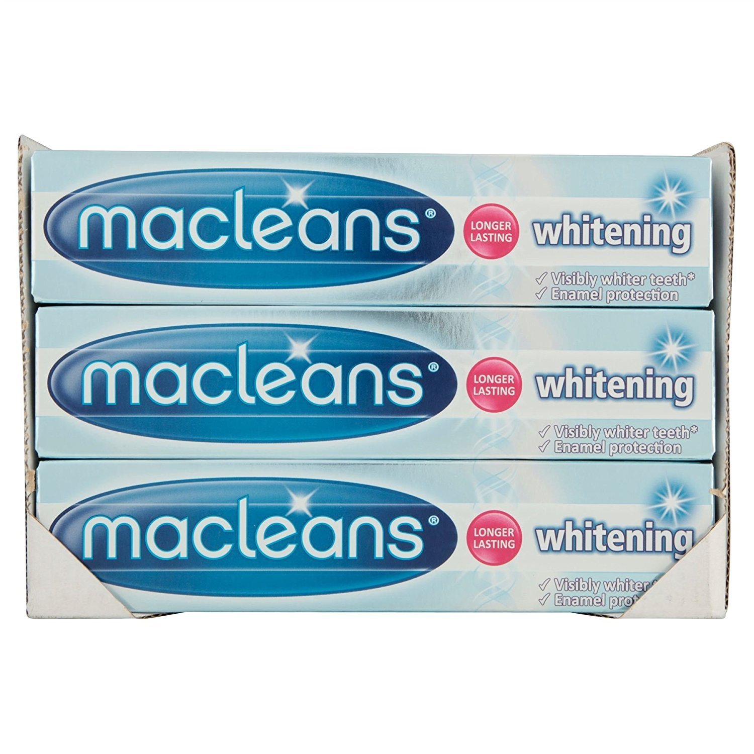 12 x Macleans Whitening Fluoride Toothpaste 100ml