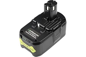 Powerost 18V Battery for Ryobi One+: 18 Volt 6Ah Lithium-ion Replacement for Ryobi One Plus P108 P102 P107 P189 Drill Tools High Performance Battery PBP005