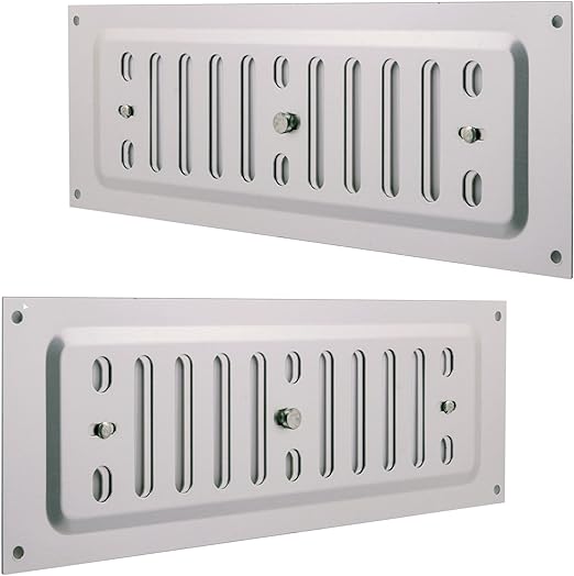 2X Adjustable Sliding 9" x 3" Aluminium Vents Amazon.co.uk DIY & Tools