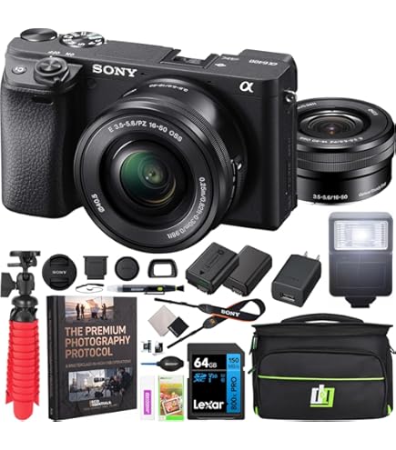 ミラーレス一眼 SONY A6400 (With PZ18-105F4 G OSS) Amazon.com : Sony Alpha a6400 Mirrorless Camera + Sony E PZ 18