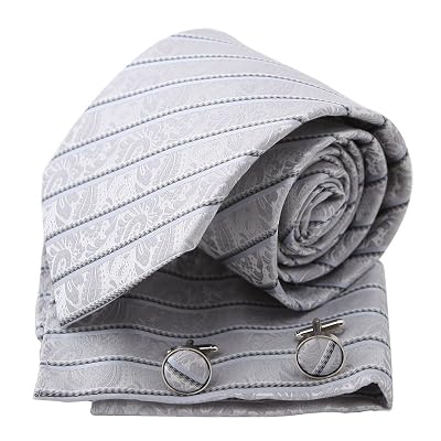 Men's Extra Long Silk Necktie - 63 Inch Jacquard Pattern For Formal & Casual Wear