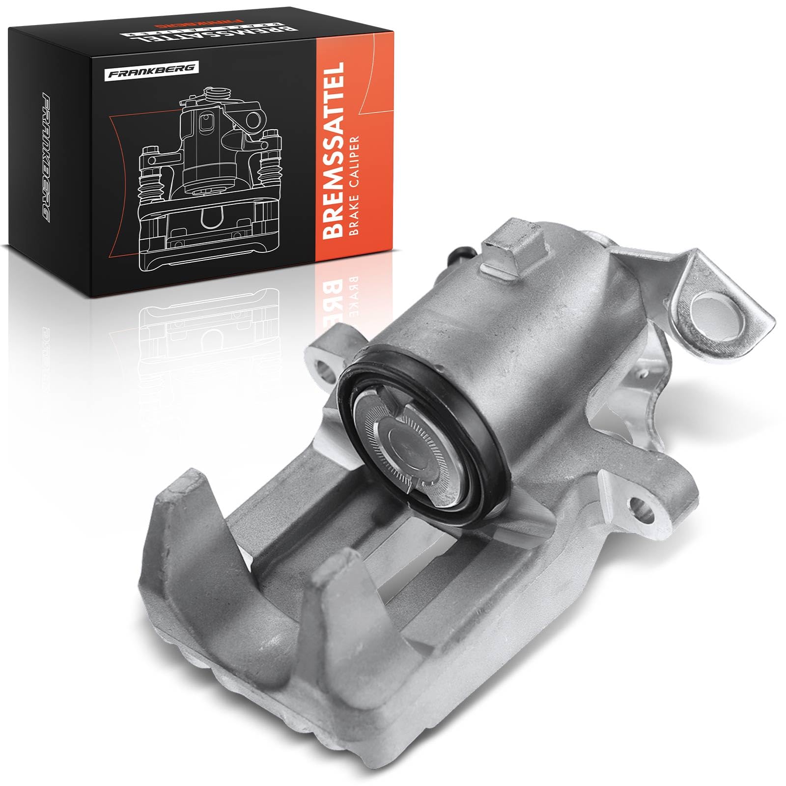 Frankberg Brake Caliper Disc Brake Rear Right Aluminium Compatible with Golf IV Polo Fabia I Fabia II A3 Leon Ibiza III TT Cordoba Toledo II R.o.o.m.s.t.e.r Replace# 1J0615424D