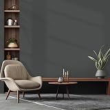 Hode Dark Grey Vinyl Wrap 60x600cm Self Adhesive Wallpaper for Furniture view 3