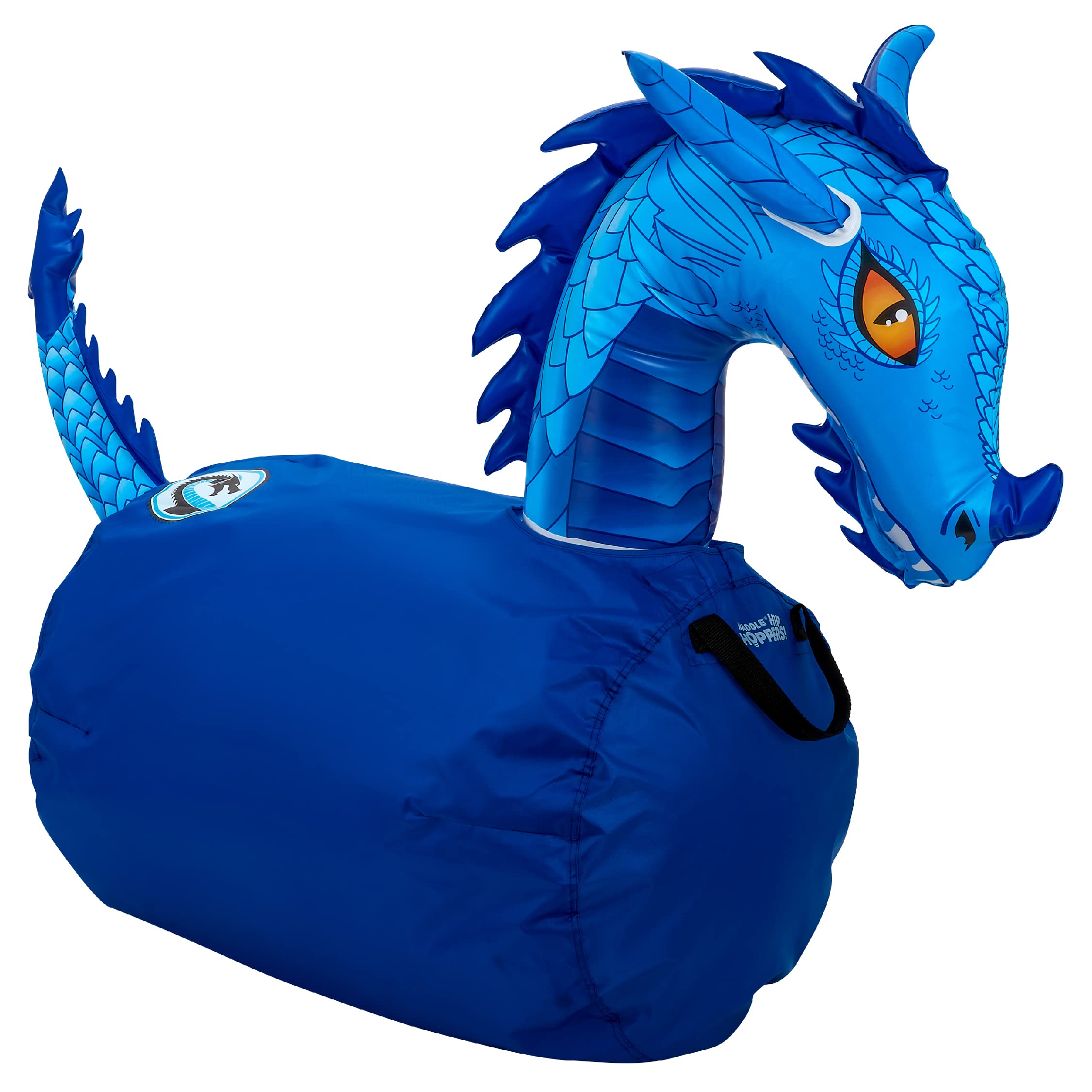 Photo 1 of WADDLE Hip Hoppers Large Bouncy Hopper Inflatable Hopping Animal Bouncer, Supports Up to 250 Pounds, Ages 5 and Up (Blue Dragon)