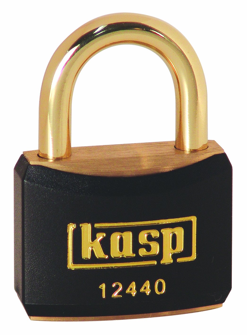 Kasp 124 Brass Padlock - 40 Millimeters - Brass Shackle - Black