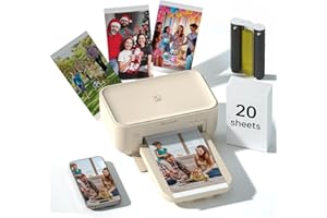 HPRT Photo Printer for iPhone/Android - Studio-Quality 4x6 Prints in 60s | Portable Dye Sublimation Picture Printer with 20 S