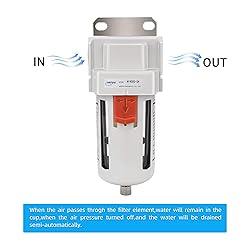 NANPU 1/2" NPT Compressed Air Line Filter, 5 Micron