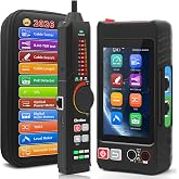 Multifunction RJ45 Network Caber Tester,Full Features UTP Cable Tester Cable Tracer,4" IPS Touch Screen Support TDR,DMM,OPM,POE++ Detect,Level Meter,Ethenet Network Tester,RJ45 TDR,Length,FTP(LT-600T)
