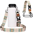 WK IEASON New Water Bottle Handle Shoulder Strap Carrier Holder for Stanley Tumbler 30-40OZ Hydro Flask Wide Mouth 12oz-64oz