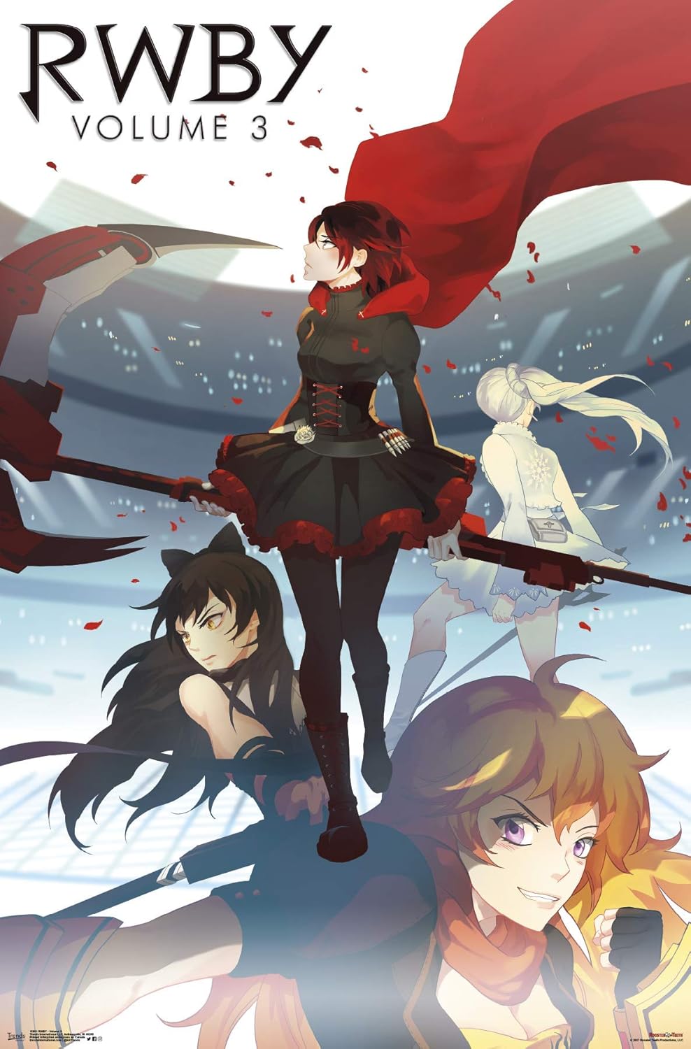 Amazon Com Trends International Rwby Volume 3 22 375 X 34 Unframed Version Posters Prints